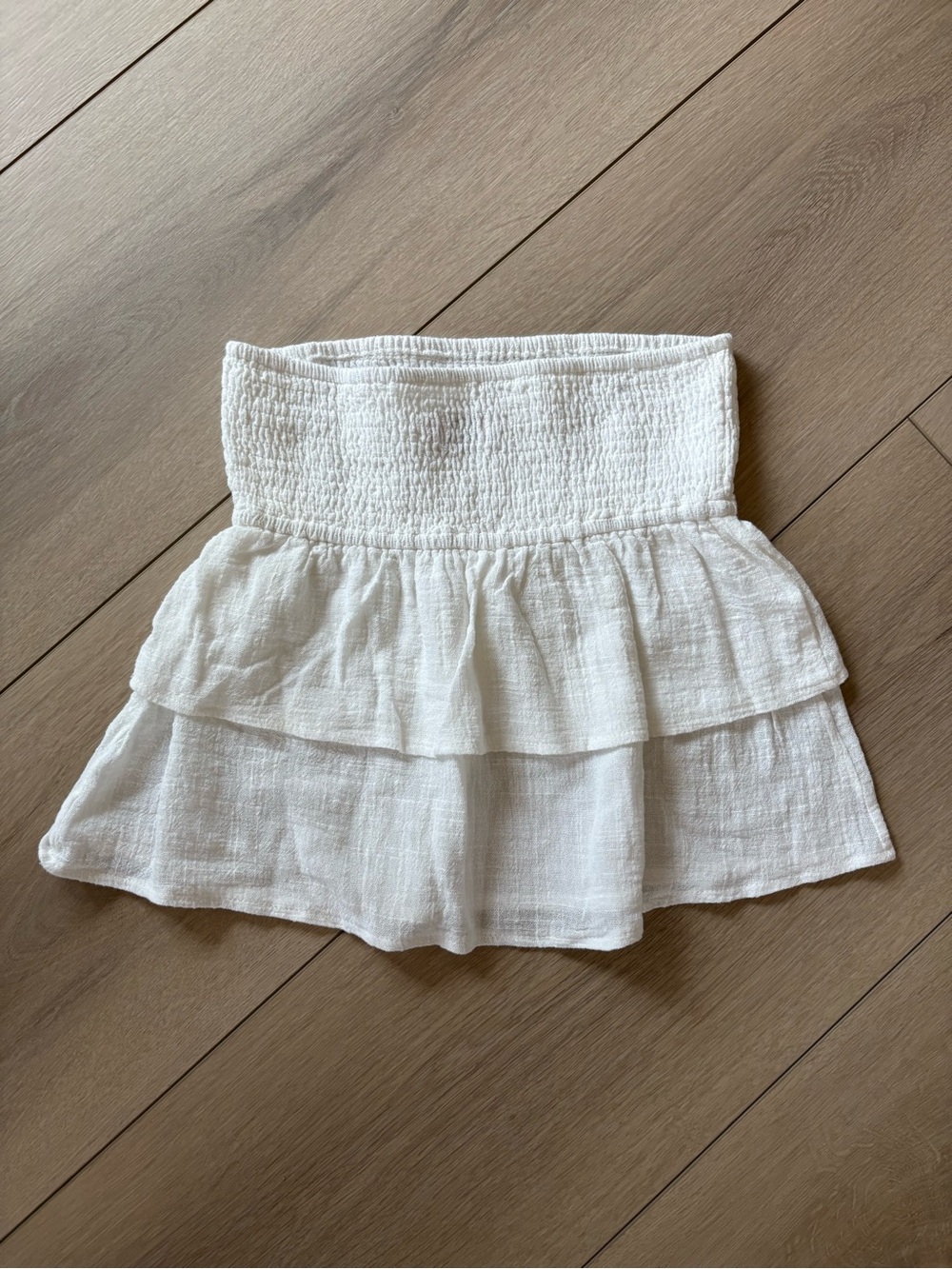 Edikted White Flowy Tube Top